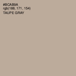#BCAB9A - Taupe Gray Color Image